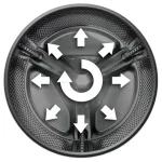 ماشین لباسشویی 8 کیلویی دوو DWK-ZL860CC سفید - Image 5