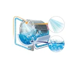 ماشین لباسشویی 8 کیلویی دوو DWK-ZL860SB استیل - Image 4