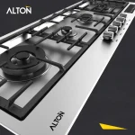 گاز استیل خطی 4 شعله با دو پلوپز آلتون تایمر دار مدل S402D