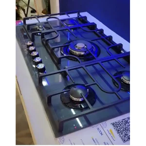 گاز آلتون با چدن لولایی رنگ طوسی شیشه ای شات مدل ig550cd