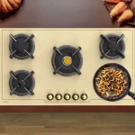 گاز رومیزی و صفحه ای شیشه ایی پنج شعله آلتون IG540C