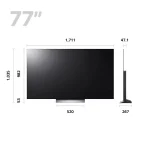 ابعاد oled ال جی 77 اینچ C3