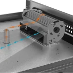 فر توکار برقی هواپز شیشه ایی آلتون