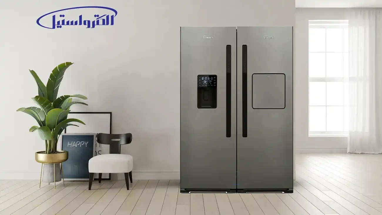 دکوراسیون یخچال فریزر الکترواستیل فیوچر رنگ تیتانیوم مدل ES21