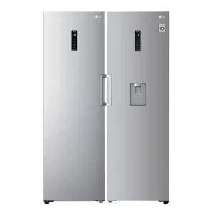 یخچال فریزر دوقلو 27 فوت ال جی مدل GC-F511ELDM و GC-B514ELFM رنگ نقره ای