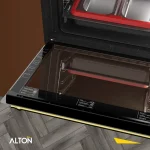 فر آلتون عرض 60 نمای شیشه ای رنگ سفید آلتون مدل v540W