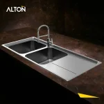 سینک توکار استیل ضد خش آلتون مدل 1164 سایز 116 در 52 سانت