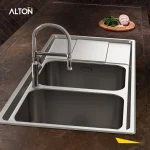 سینک توکار استیل ضد خش آلتون مدل 1164 سایز 116 در 52 سانت