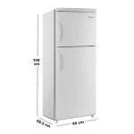 ابعاد یخچال فریزر کمبی امرسان مدل CB11M-W01 سفید