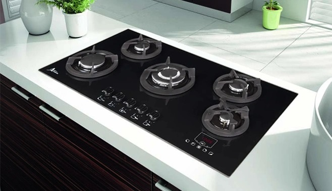 گاز صفحه ای اخوان Gi24T نصب شده روی صفحه کابینت