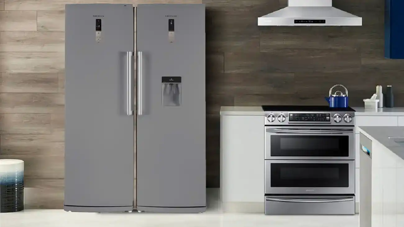 یخچال فریزر 16 فوت دوقلو امرسان مدل R16F16-H-T01 تیتانیوم