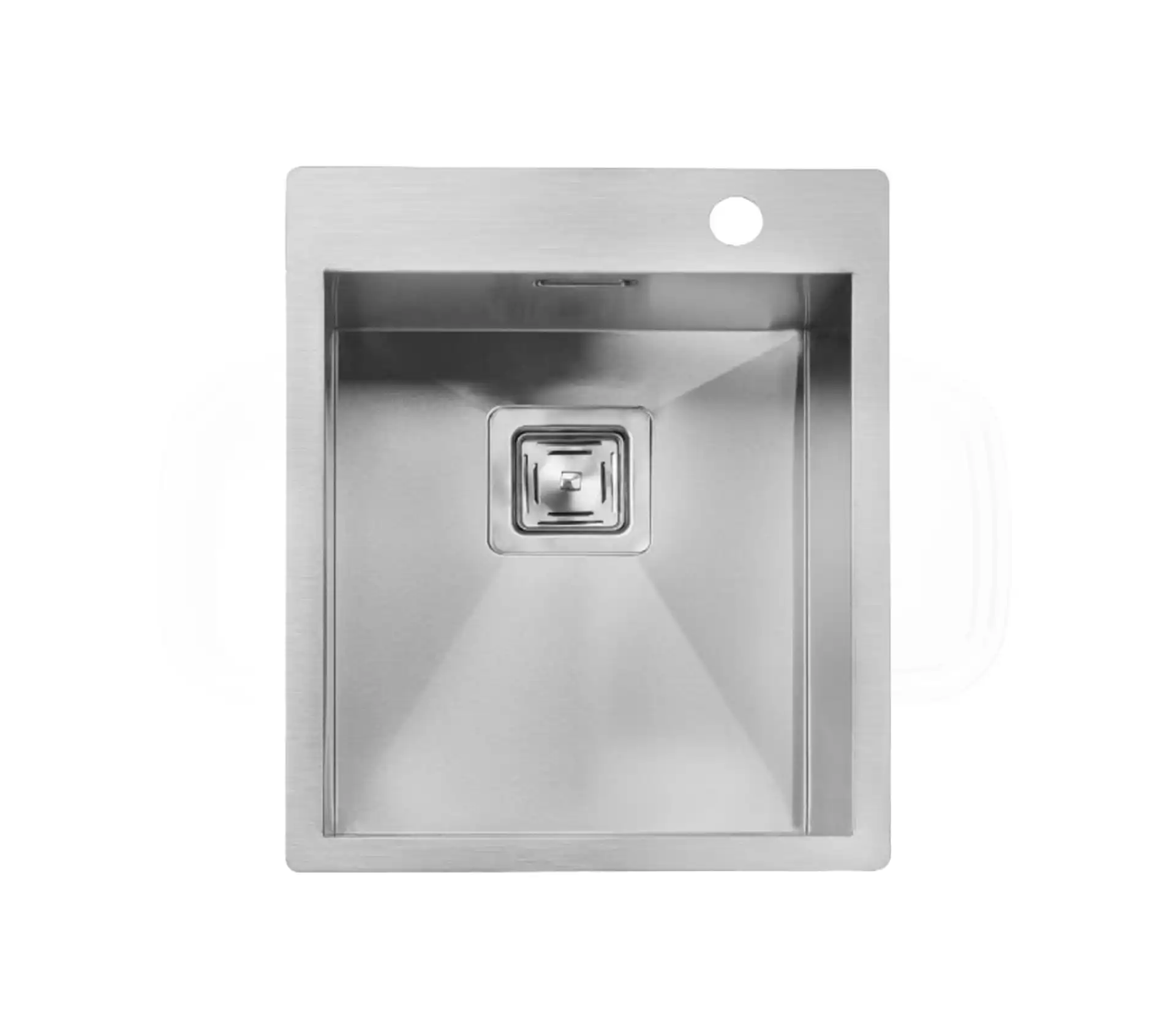 Akhwan built-in sink made of steel, 1 basin, code 340, with a basin depth of 20 cm 1 سینک توکار اخوان جنس استیل 1 لگنه کد 340 با عمق لگن 20 سانتیمتر