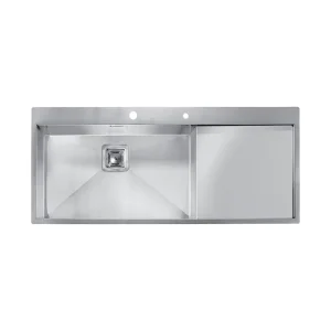 سینک توکار اخوان جنس استیل 1 لگنه کد 359 با عمق لگن 20 سانتیمتر
