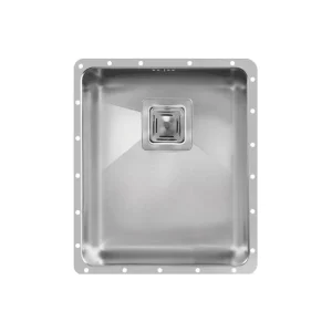 سینک توکار اخوان جنس استیل 1 لگنه کد 403 با عمق لگن 20 سانتیمتر