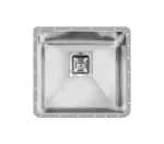 سینک توکار اخوان جنس استیل 1 لگنه کد 404 با عمق لگن 20 سانتیمتر