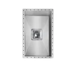 سینک توکار اخوان جنس استیل 1 لگنه کد 409 با عمق لگن 18 سانتیمتر