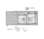 سینک توکار باکسی اخوان 302S - Image 2