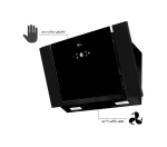 هود مورب اخوان مدل H75 مشکی 90CM