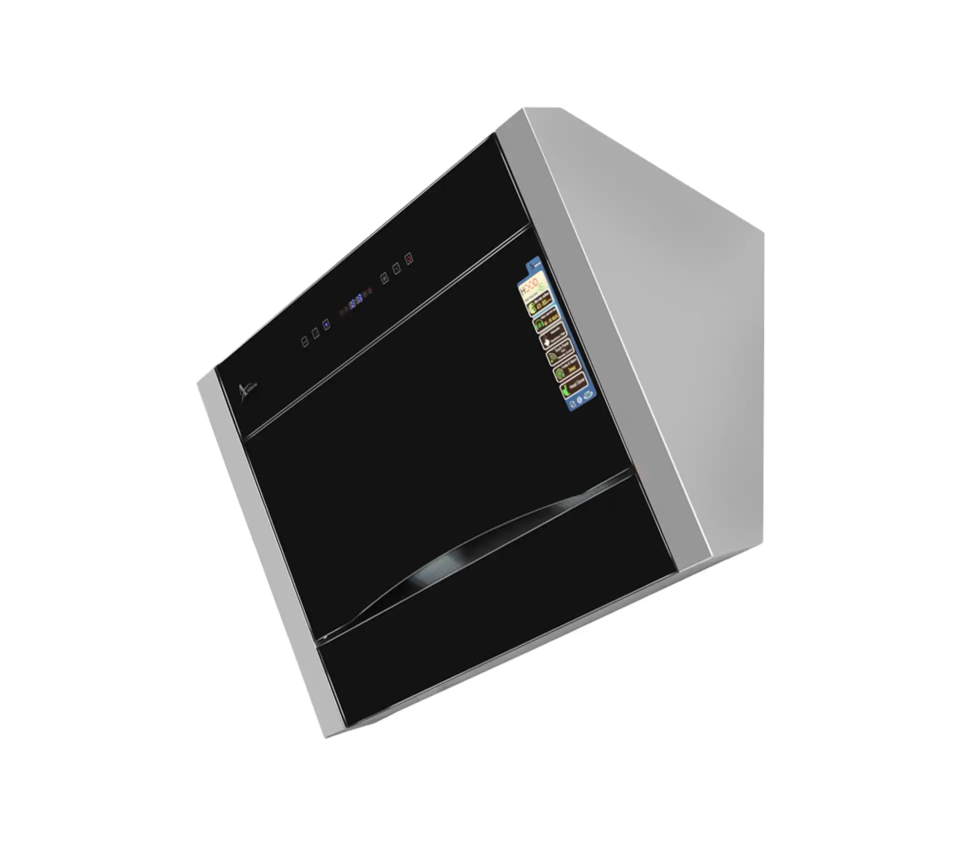 Akhwan diagonal hood model H78 black 90cm 1 هود مورب اخوان مدل H78 مشکی 90CM
