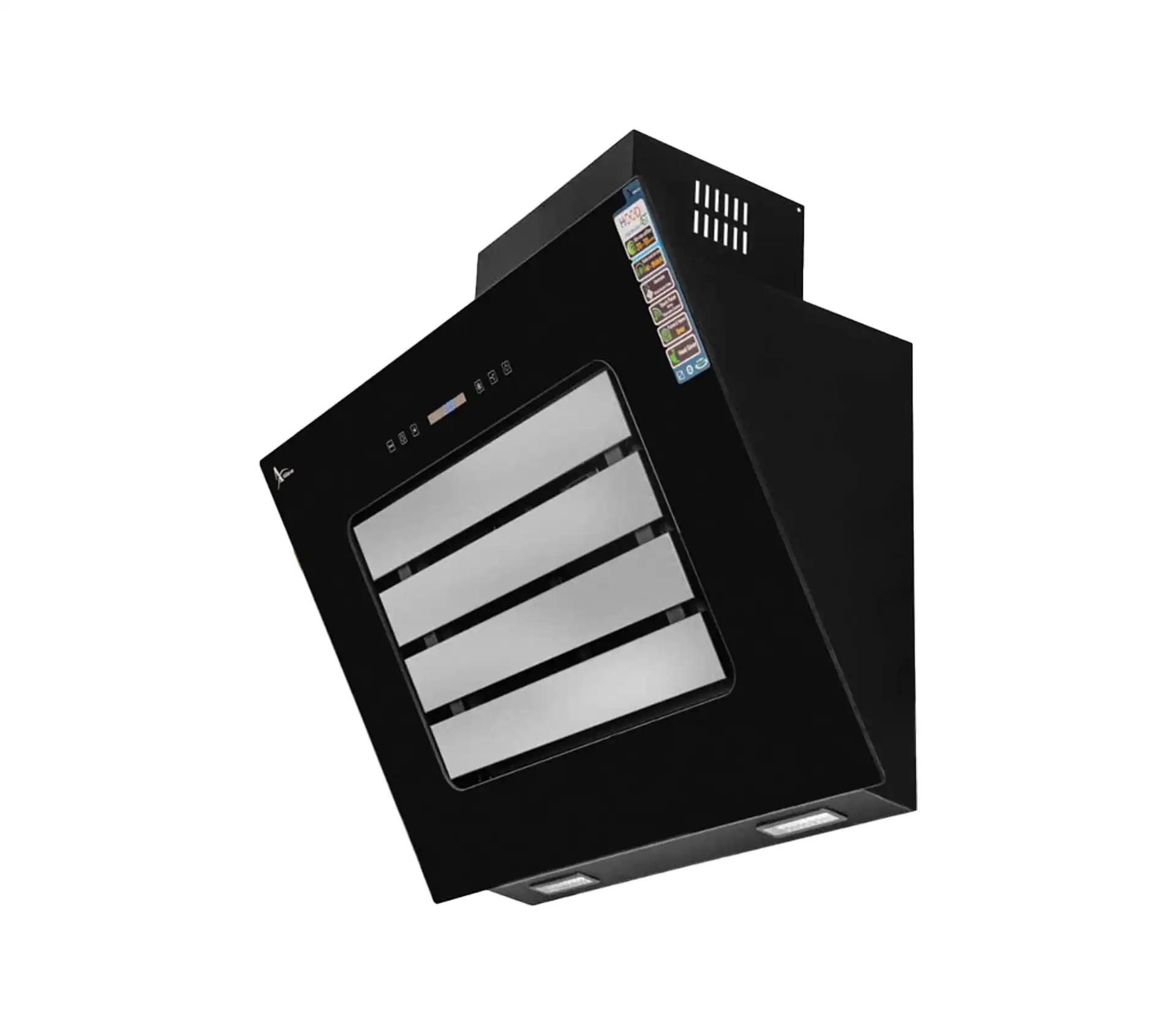 Akhwan diagonal hood model H86 black 90cm 1 هود مورب اخوان مدل H86 مشکی 90CM