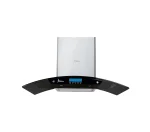 هود شومینه ای اخوان مدل H27-4S نقره ای مشکی 90CM