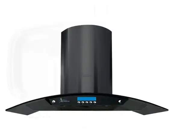 هود شومینه ای اخوان مدل H52-4S مشکی 90CM