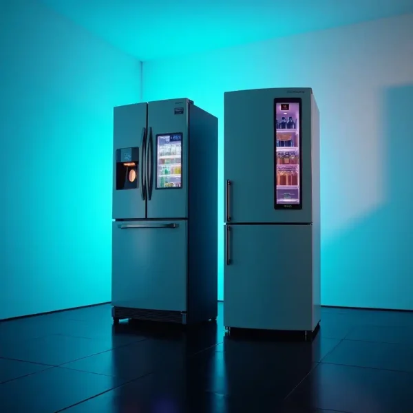 مقایسه یخچال سامسونگ و یخچال دوو مشکی و نقره ای