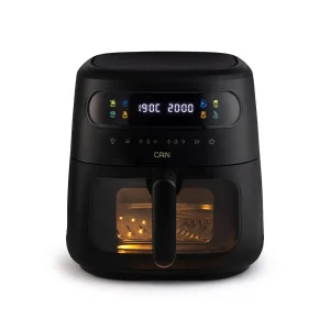 سرخ کن بدون روغن هواپز 8 لیتری کن مدل 2044BT رنگ مشکی نقره ای با صفحه لمسی