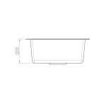 سینک گرانیتی کن مدل بل مشکی