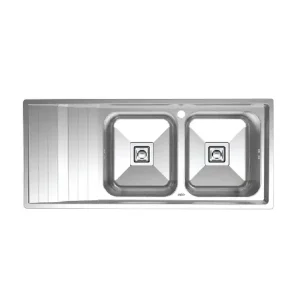 خرید سینک فانتزی کن 8191 سینک دو لگنه با سینی توکار