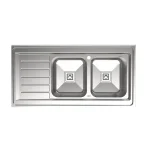 سینک فانتزی کن 9102S سینک دو لگنه با سینی توکار