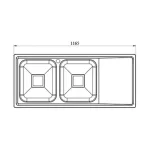 خرید سینک فانتزی کن 8121 توکار از فروشگاه کارینوشاپ