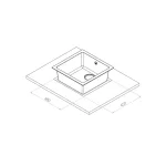 سینک گرانیتی کن مدل بل