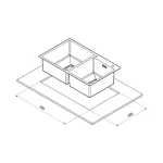 خرید سینک باکسی دست ساز کن 204