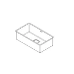 سینک باکسی کن R10 40*70 - Image 3