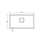 سینک باکسی کن R10 40*70 - Image 2