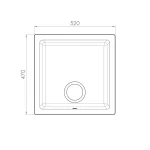 ابعاد استاندارد و طراحی زیبای سینک گرانیتی کن مدل بل سفید