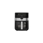 هواپز 6.5 لیتری کن مدل 2064BT رنگ مشکی نقره ای با صفحه لمسی و نوار نقره ای