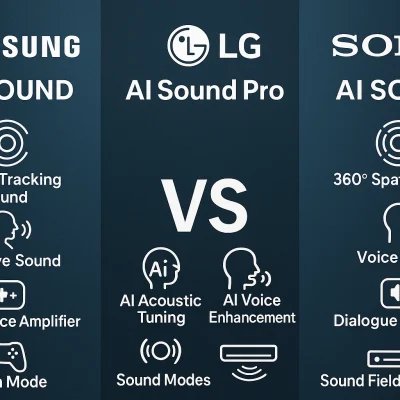 مقایسه فناوری‌های هوش مصنوعی صوتی در تلویزیون‌های سامسونگ، ال‌جی و سونی
