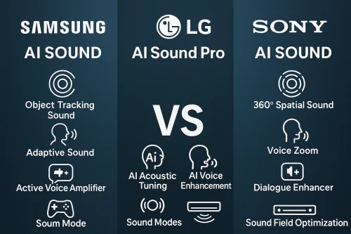 مقایسه فناوری‌های هوش مصنوعی صوتی در تلویزیون‌های سامسونگ، ال‌جی و سونی