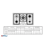 گاز رومیزی و صفحه ای نیک‌ کالا SGH 102 - Image 9