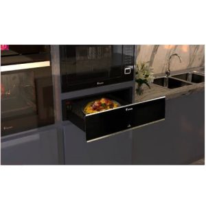 کشوی گرم کن داتیس مدل 960 رنگ مشکی شیشه ای با زه استیل