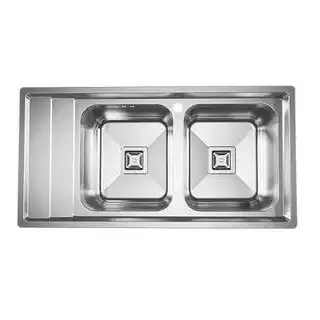 Fancy built-in sink model 6132 (4) سینک ظرفشویی دو لگن فانتزی کن مدل 6132