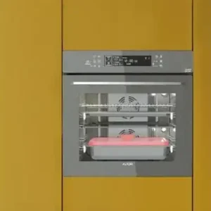 فر آلتون توکار بخار پز آلتون رنگ طوسی متالیک مدل v550T