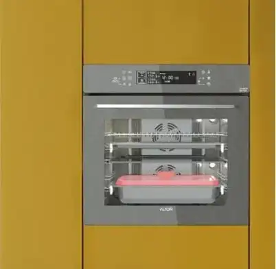 Alton oven model V550T (11) فر آلتون توکار بخار پز آلتون رنگ طوسی متالیک مدل v550T