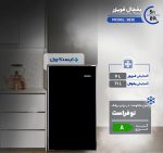یخچال مینی بار و هتلی و کوچک 5 فوت ایستکول رنگ مشکی مشکی و دودی مدل 2835 رنگ نوک مدادی با دو طبقه یخچال اکونومی و اقتصادی برای محل کار آزمایشگاه و داروخانه