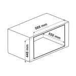 ابعاد مایکروویو توکار آلتون مدل MI530B