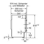 سایز ماشین لباسشویی بوش WIW28443