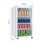 یخچال مینی بار شوکیس 5 فوت ایستکول مدل 29580 رنگ سفید - Image 6