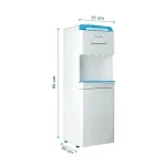 ابعاد آبسردکن یخچال دار ایستکول TM-RW410N سفید